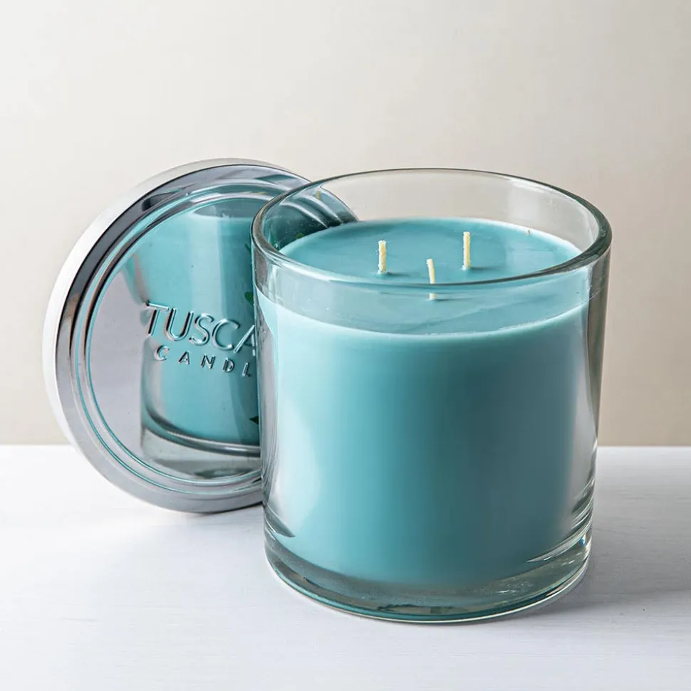 Empire Tuscany 'Eucalyptus Mint' 3-Wick Glass Jar Candle