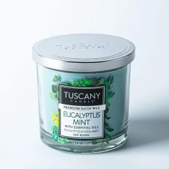 Empire Tuscany 'Eucalyptus Mint' 3-Wick Glass Jar Candle