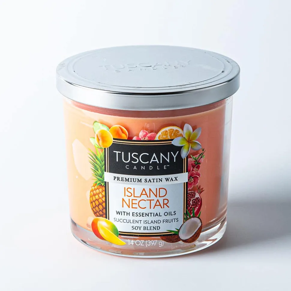 Empire Tuscany 'Island Nectar' 3-Wick Glass Jar Candle