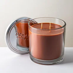 Empire Tuscany 'Tea Tree Sandlewood' 3-Wick Glass Jar Candle