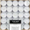 Empire Tuscany Unscented Essentials Tealight Candle - Set/50 (White)