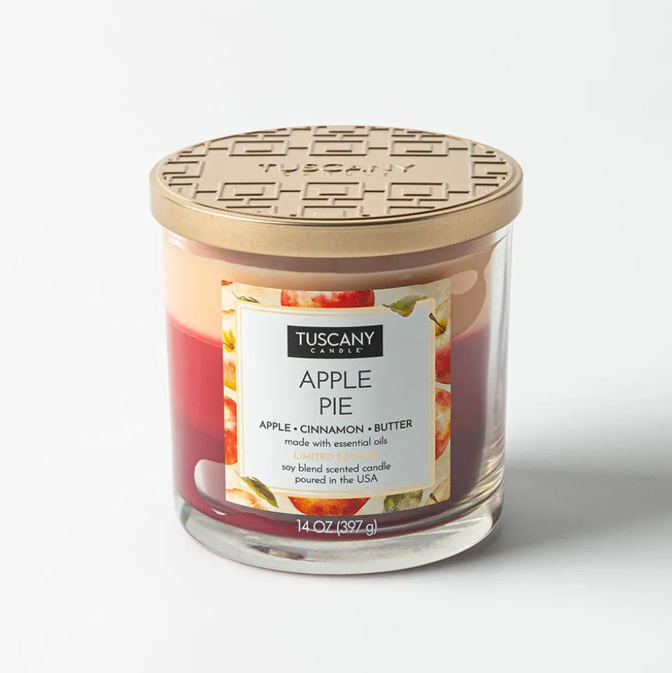 Empire Tuscany 3-Wick 'Apple Pie' Glass Jar Candle 397g
