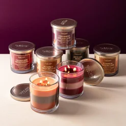 Empire Tuscany 3-Wick 'Caramel Spice' Glass Jar Candle