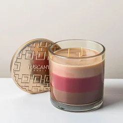 Empire Tuscany 3-Wick 'Cinnamon Rolls' Glass Jar Candle 397g