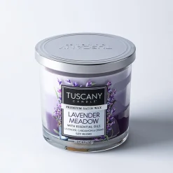 Empire Tuscany 3-Wick 'Lavender Meadow' Glass Jar Candle (14oz.)