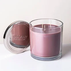 Empire Tuscany 3-Wick 'Pumpkin Cafe' Glass Jar Candle 14oz.