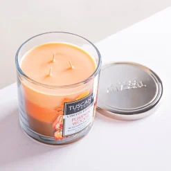 Empire Tuscany 3-Wick 'Pumpkin Woods' Glass Jar Candle
