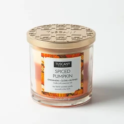 Empire Tuscany 3-Wick 'Spiced Pumpkin' Glass Jar Candle 397g