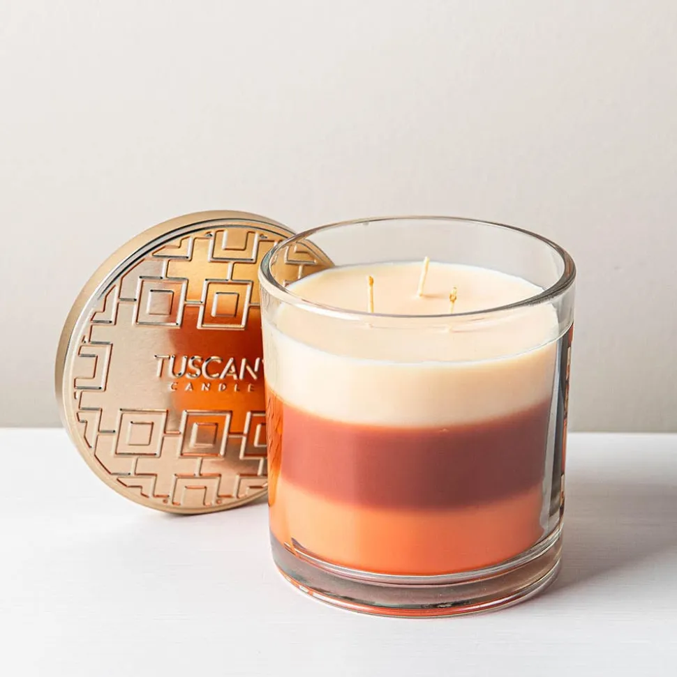 Empire Tuscany 3-Wick 'Spiced Pumpkin' Glass Jar Candle 397g