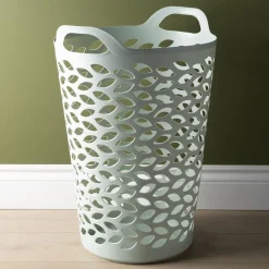 Ezy Storage Fleur '74l' Flexi Laundry Hamper (Sage)