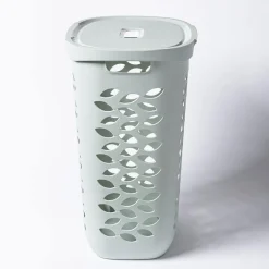 Ezy Storage Fleur '63l' Laundry Basket (Sage)