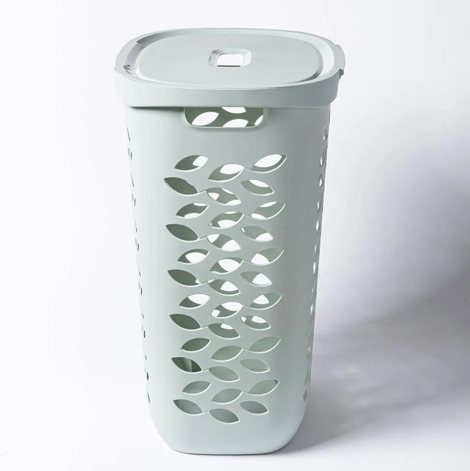 Ezy Storage Fleur '63l' Laundry Basket (Sage)