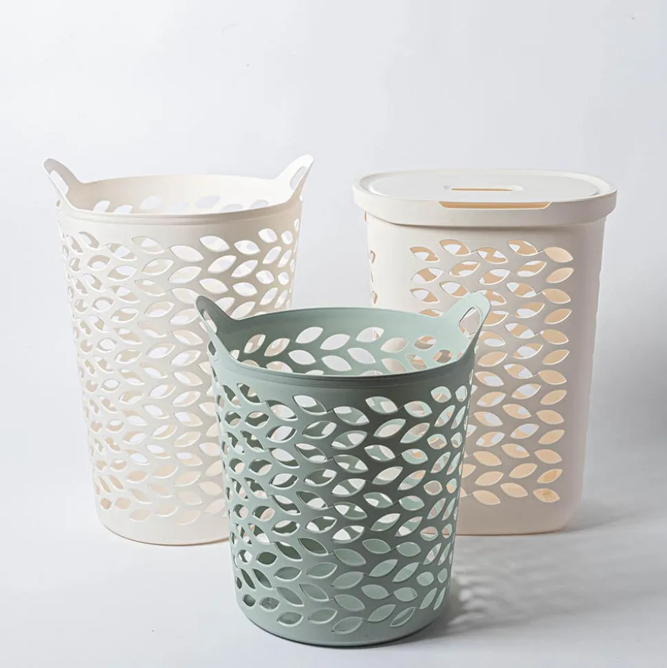 Ezy Storage Fleur '63l' Laundry Basket (Sage)