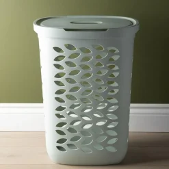 Ezy Storage Fleur '63l' Laundry Basket (Sage)