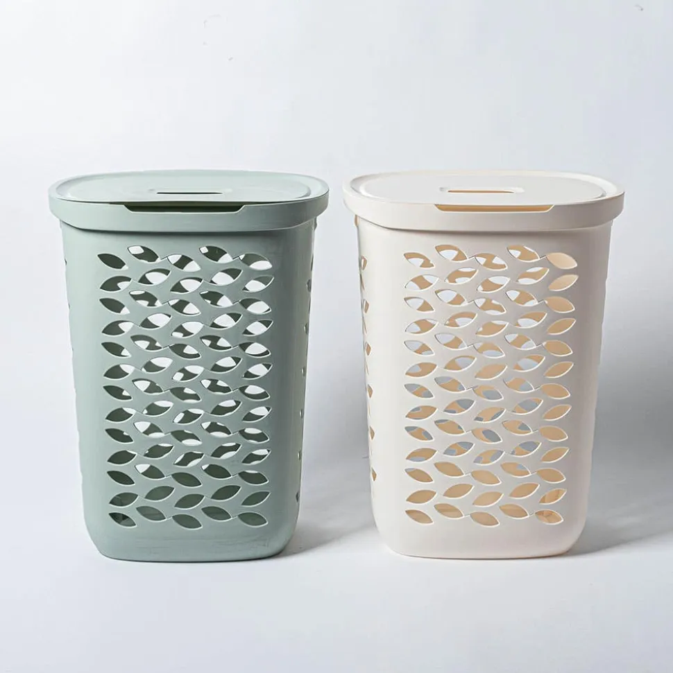 Ezy Storage Fleur '63l' Laundry Basket (Sage)