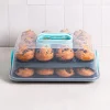 Ezy Storage Portable '24-Cavity' Cupcake and Muffin Carrier (Clear)