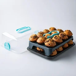 Ezy Storage Portable '24-Cavity' Cupcake and Muffin Carrier (Clear)