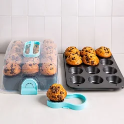Ezy Storage Portable '24-Cavity' Cupcake and Muffin Carrier (Clear)