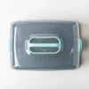 Ezy Storage Portable 'Rectangle' Plastic Cake Carrier with Lid (Clear)