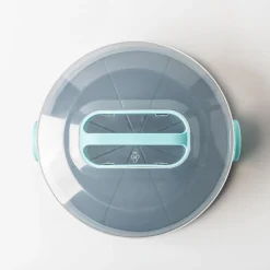 Ezy Storage Portable 'Round' Plastic Cake Carrier with Lid (Clear)