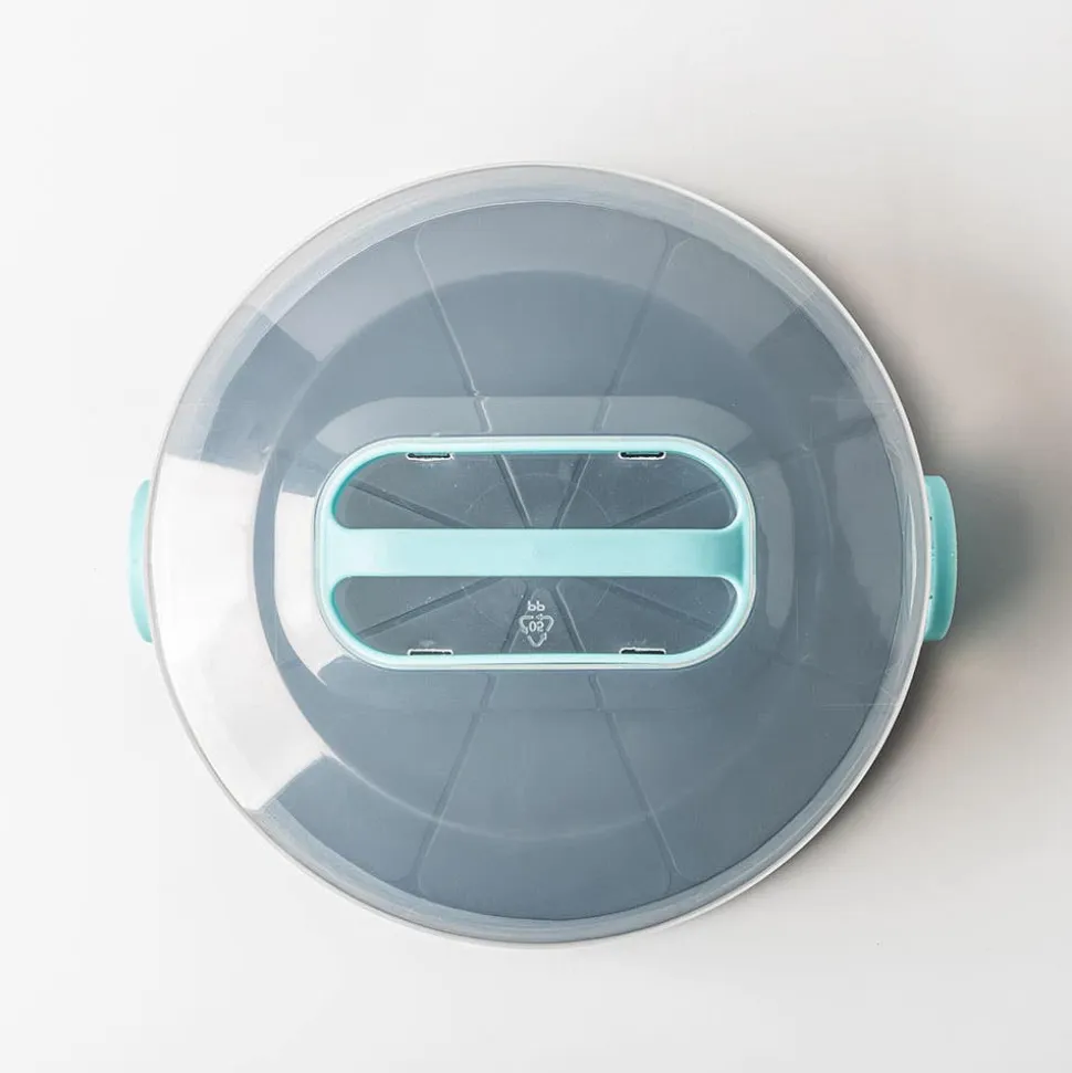 Ezy Storage Portable 'Round' Plastic Cake Carrier with Lid (Clear)
