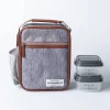 Fit & Fresh Thayer 'Steel' Thermal Lunch Bag (Grey)