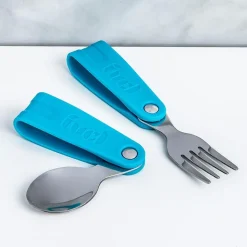 Fuel Primary Foldable Flatware Cdu - Set of 2 (Teal)