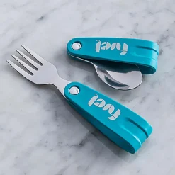 Fuel Primary Foldable Flatware Cdu - Set of 2 (Teal)