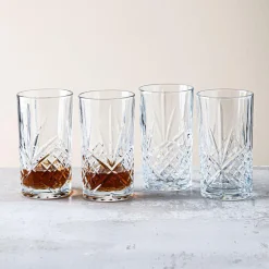 Godinger Dublin Crystal-Cut Hi-Ball Glass - Set of 4 (12oz.)
