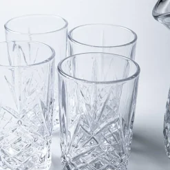 Godinger Dublin Crystal-Cut Pitcher & Highball Set/5