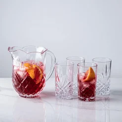 Godinger Dublin Crystal-Cut Pitcher & Highball Set/5