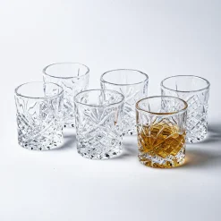 Godinger Dublin Crystal-Cut Shot Glass - Set of 6 (Clear)
