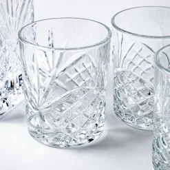 Godinger Dublin Crystal-Cut Whiskey Decanter Combo - Set of 5