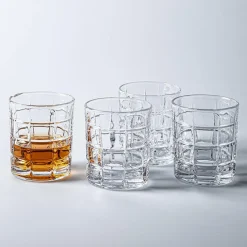 Godinger Radius Crystal-Cut D.O.F. Glass - Set of 4 (12oz.)