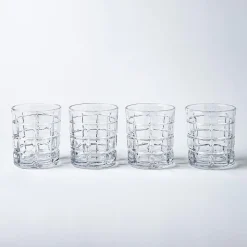 Godinger Radius Crystal-Cut D.O.F. Glass - Set of 4 (12oz.)