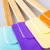 Good Cook Silicone and Bamboo Spatulas - Multi Colour