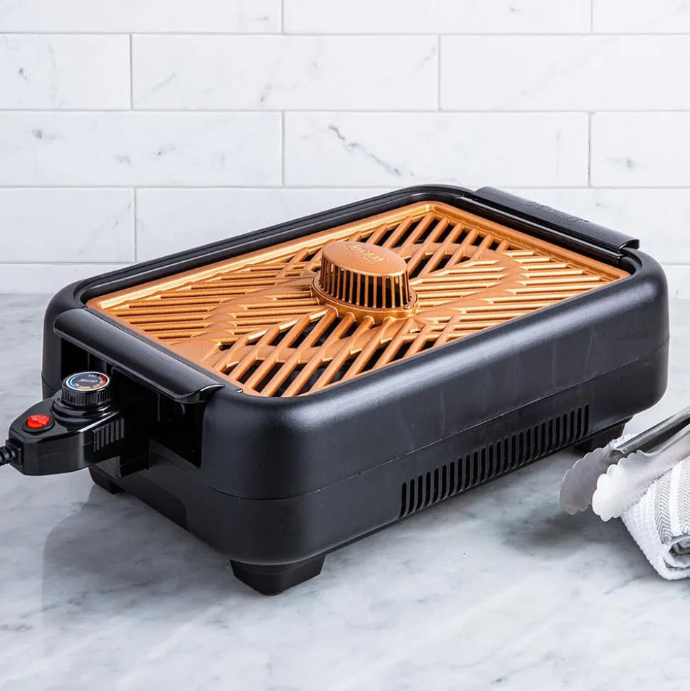 Gotham Steel Diamond Indoor Grill (Black/Copper)