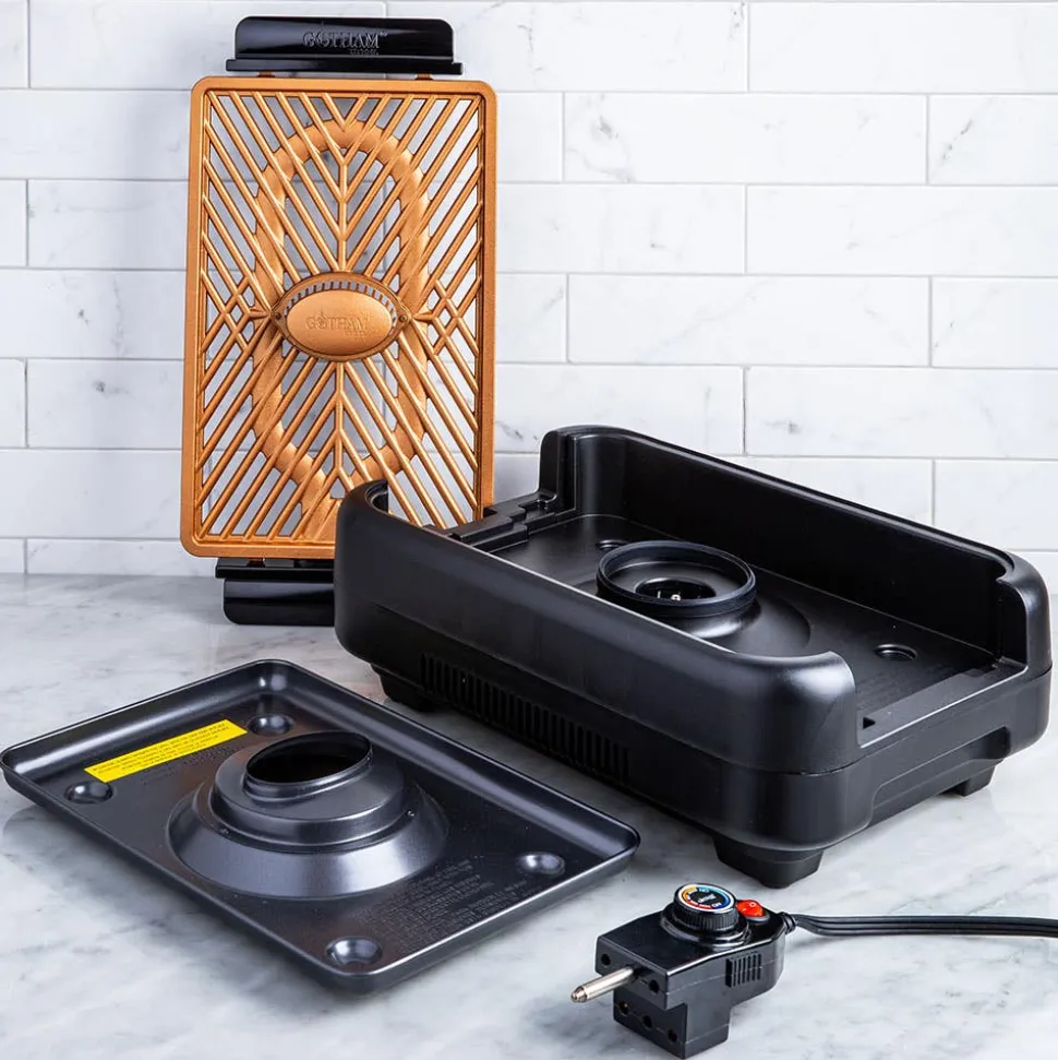 Gotham Steel Diamond Indoor Grill (Black/Copper)