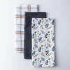 Harman 'Blue Foliage' Cotton Kitchen Towel - Set of 3