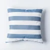 Harman Cabana Stripe 'Water Repellent' 18"x18" Outdoor Cushion (Blue)