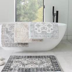 Harman Cilantro 'Alabaster' Memory Foam Bath Mat (Light Grey)