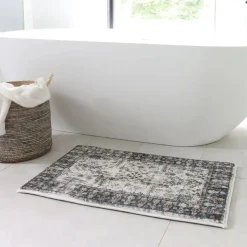Harman Cilantro 'Bardot' Memory Foam Bath Mat (Grey)