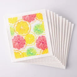 Harman 'Citrus' Reusable Sponge Cloth - Set of 10