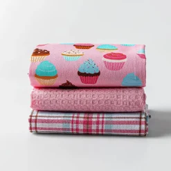 Harman 'Cupcake' Cotton Kitchen Towel - Set of 3