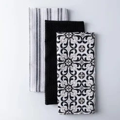 Harman 'Deco Tile' Cotton Kitchen Towel - Set of 3