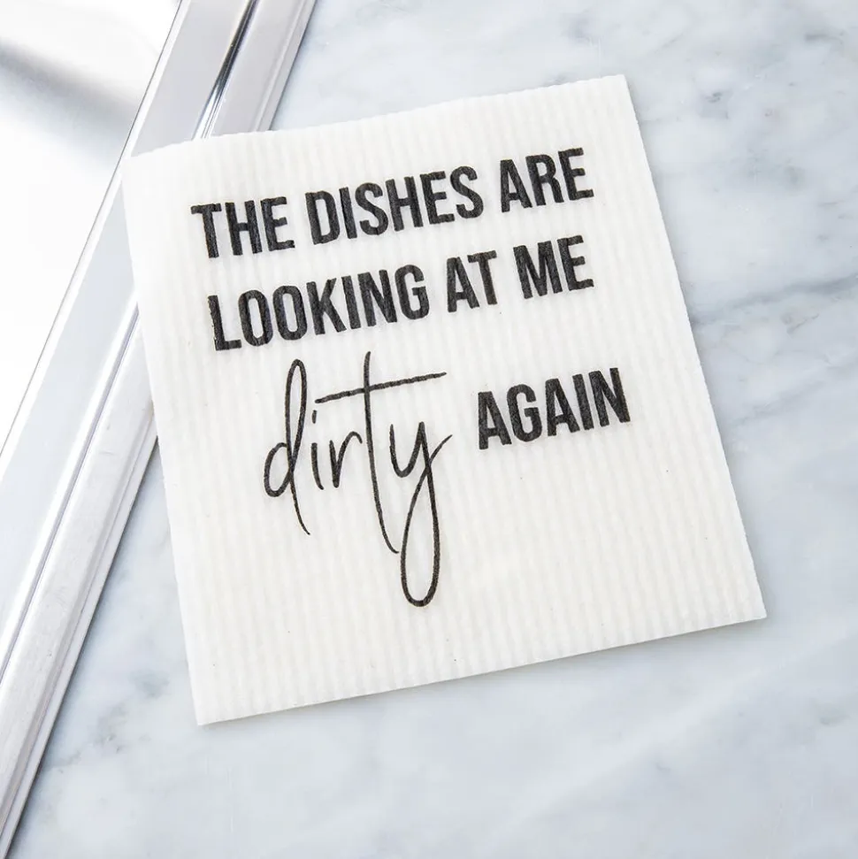 Harman Eco-Friendly 'The Dishes Are Looking' Reusable Sponge Cloth