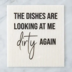 Harman Eco-Friendly 'The Dishes Are Looking' Reusable Sponge Cloth