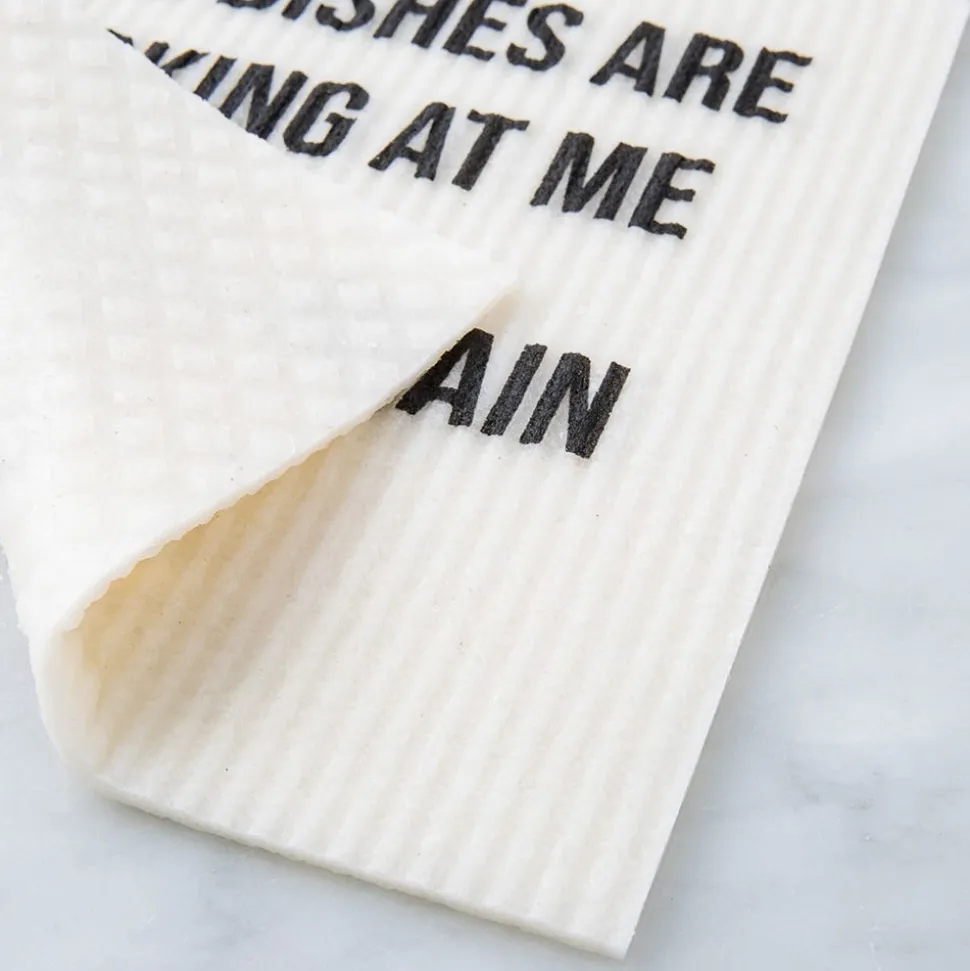 Harman Eco-Friendly 'The Dishes Are Looking' Reusable Sponge Cloth