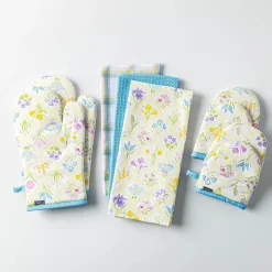 Harman 'Flower Tile' Cotton Kitchen Towel - Set of 3