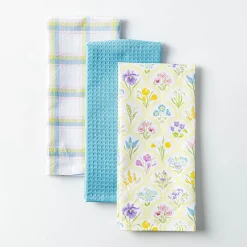 Harman 'Flower Tile' Cotton Kitchen Towel - Set of 3